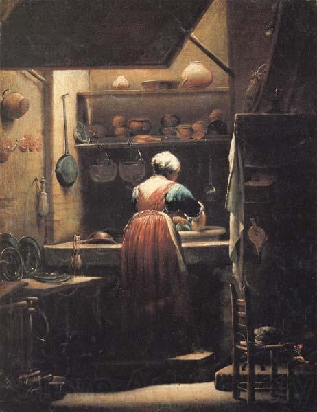 CRESPI, Giuseppe Maria The Scullery Maid